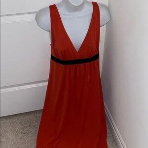 Alfani burnt orange semi formal midi  dress Sz L
